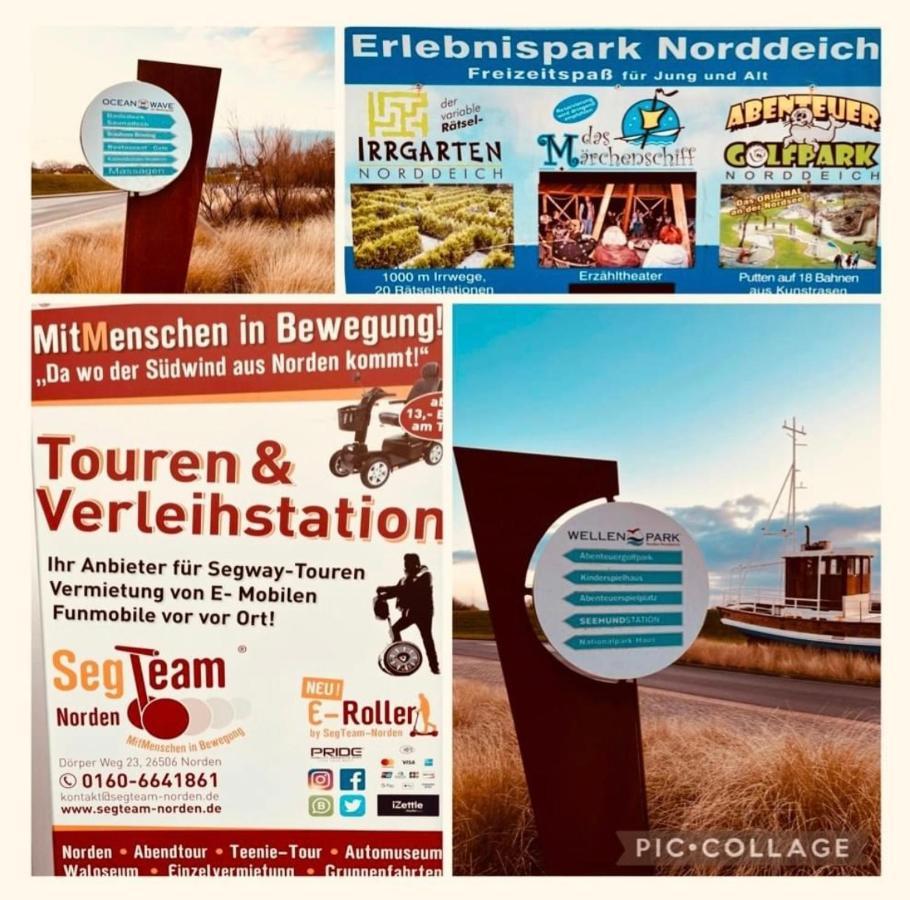 Hotel Pension Garni Haus Am Strand 2 Norddeich  Bagian luar foto
